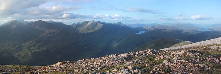 Photographic panorama looking north-east